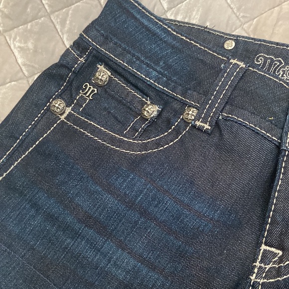 MISS ME REWORKED DENIM SHORTS SIZE 28 - Picture 6 of 10